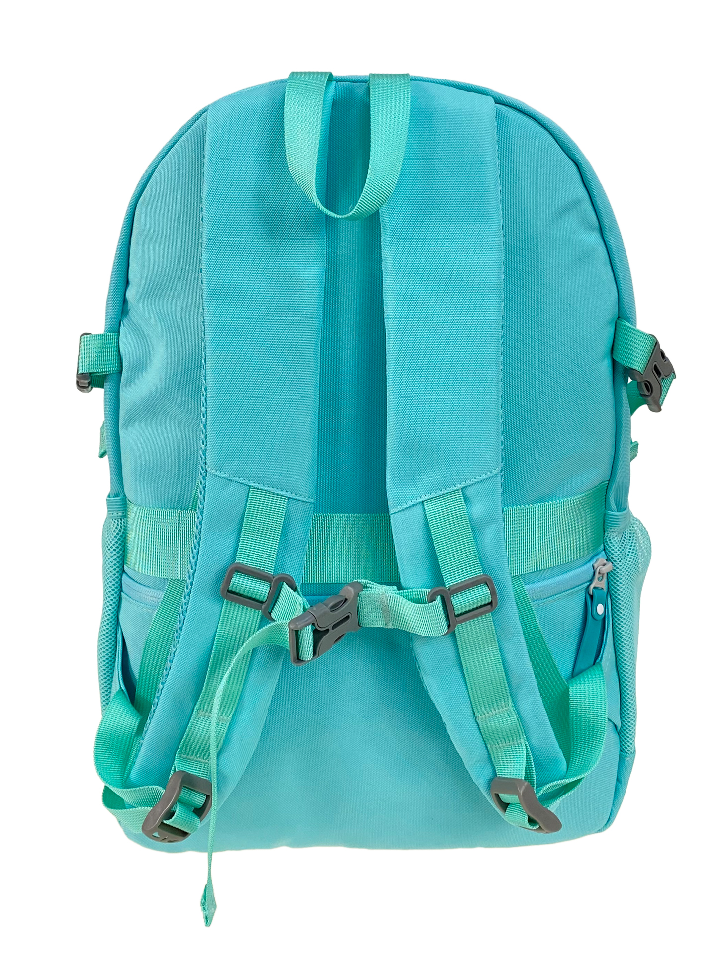 На фото 2 - Молодежный рюкзак из  водоотталкивающей ткани, цвет  бирюза