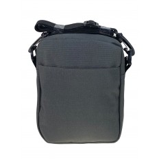 На фото 2 - Мужская сумка из текстиля, цвет серый