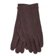На фото 1 - Женские демисезонные перчатки из хлопка, цвет бежево-коричневый