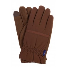 На фото 1 - Утепленные перчатки для мужчин, цвет коричневый