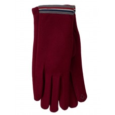 На фото 1 - Утепленные велюровые женские перчатки