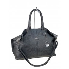 На фото 1 -  Женская сумка из искусственной кожи, цвет  серый