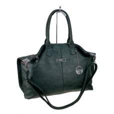 На фото 1 -  Женская сумка из искусственной кожи, цвет  зеленый