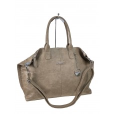 На фото 1 -  Женская сумка из искусственной кожи, цвет коричневый