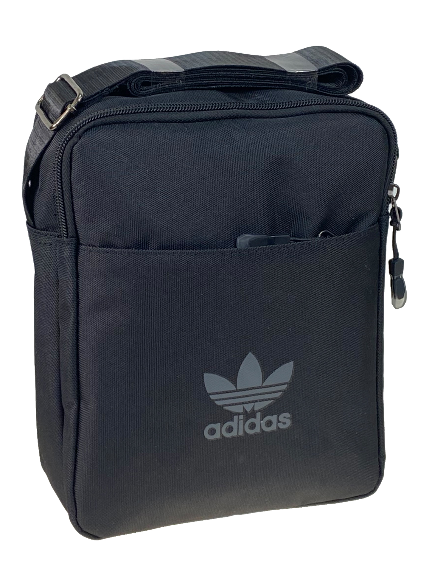 На фото 1 - Мужская сумка из текстиля, цвет черный