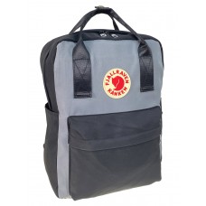 На фото 1 - Молодежный рюкзак из  текстиля, цвет серый с черным 