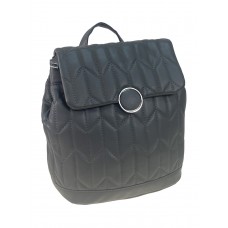 На фото 1 - Женский рюкзак   из искусственной кожи, цвет серый
