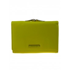 На фото 1 -  Женское портмоне из искусственной кожи, цвет лимонно желтый