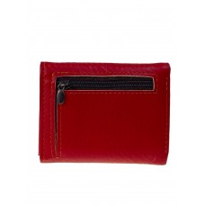 На фото 1 -  Женское портмоне из искусственной кожи, цвет красный