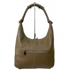 На фото 2 - Женская сумка из натуральной кожи, цвет хаки