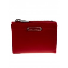 На фото 1 -  Женское портмоне из искусственной кожи, цвет бордовый