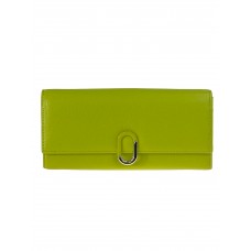 На фото 1 - Женское портмоне из искусственной кожи, цвет светло зеленый